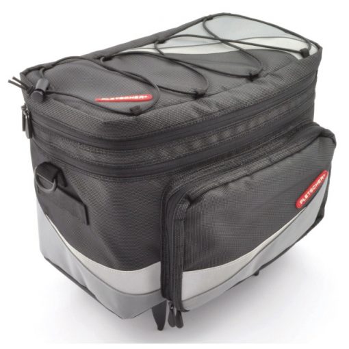 Pletscher Sacoche pour porte-bagage Basilea avec adaptateur 3-points noir