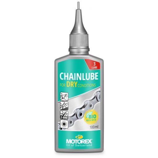 Motorex Chainlube DRY lubrifiant pour chaîn bouteile 100 ml