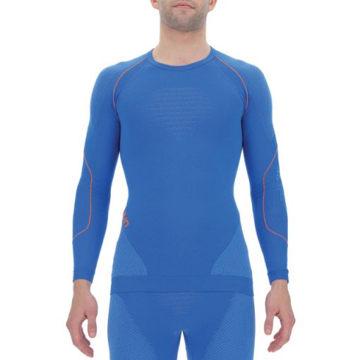 UYN Man Evolutyon Shirt LG SL bleu lapis/bleu/orange brillant XXL