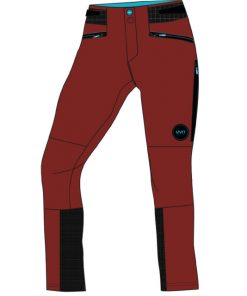 UYN Lady Pantalon imperméable Long sofistiqué rouge/noir XS
