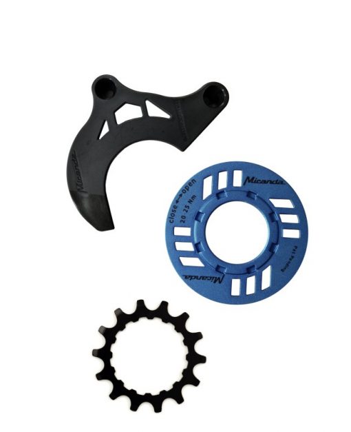 Kit de protection de chaîne pour E-Bike avec plateau 14 dents et guide-chaîne pour GEN2, bleu