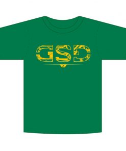 T-Shirt GSD Tee - Kelly/Yellow,Grösse L Unisex