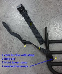 Cargo Bänder für Doublewide Decks schwarz