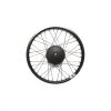 Rear Rim Set, 20'x16H, Black,Kinetix Pro Kinetix Pro 130 mm