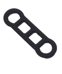 Rubber Strap, Vizy Light, Black Rubber Strap, Vizy Light, Black