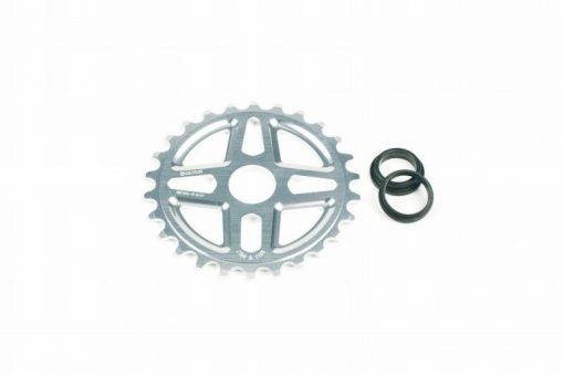 SALTPLUS CENTER ALU CNC KETTENBLATT 25Z POLISHED, INCL. 19 & 22MM ADAPTER, 58G