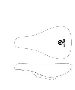 Saddle 8mm CrMo rails 220x123mm (small), 255g