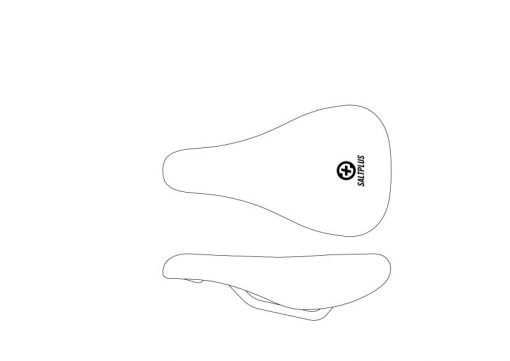 Saddle 8mm CrMo rails 248x140mm (small), 255g