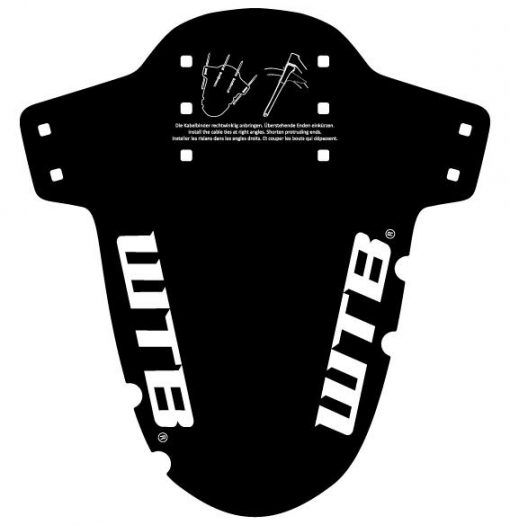 WTB Logo MTB Mud Guard  fork mount, black
