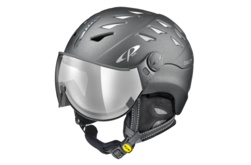 CP Ski CUMA Cashmere Helmet sparkling graphite soft touch / Visor Nr.13 L