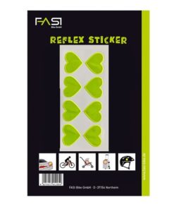 Fasi réflecteur coeur auto-collant jaune Fasi réflecteur coeur auto-collant jaune