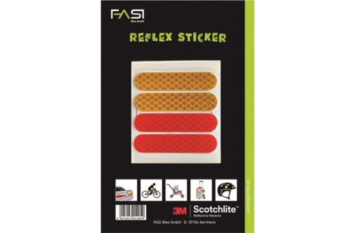 Fasi réflecteur feuille 3M auto-collant jaune / rouge