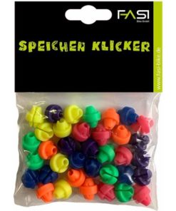 FASI Klicker pour rayons sac à 36 pcs. sans réflécteur, couleurs assorties FASI Klicker pour rayons sac à 36 pcs. sans réflécteur, couleurs assorties
