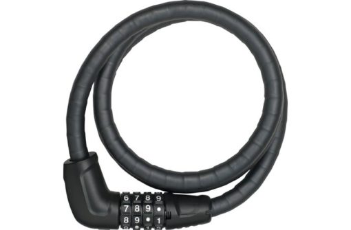 Abus Antivol à câble en acier Tresorflex 6615C/85 code avec support SCMU 6C noir