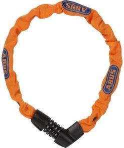 Abus Antivol à chaîne Tresor 1385/75 code sans support orange Abus Antivol à chaîne Tresor 1385/75 code sans support orange