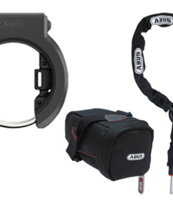 Abus Antivol cadre Granit XPlus 6950M NR sans support & chaîne 6KS/100 avec sacoche de selle ST5950 noir Abus Antivol cadre Granit XPlus 6950M NR sans support & chaîne 6KS/100 avec sacoche de selle ST5950 noir