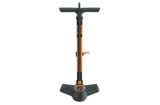 SKS Pompe à pied Airkompressor Compact 10.0 acier multi valve noir/orange