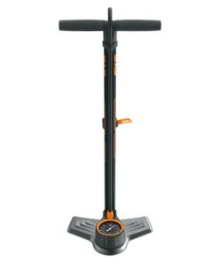 SKS Pompe à pied Air-X-Plorer 10.0 acier multi valve noir/orange SKS Pompe à pied Air-X-Plorer 10.0 acier multi valve noir/orange
