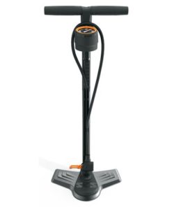 SKS Pompe à pied Airmotion 12.0 acier multi valve noir/orange SKS Pompe à pied Airmotion 12.0 acier multi valve noir/orange