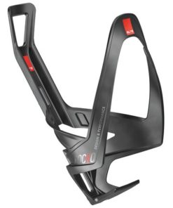 Elite Porte-bidon Rocko Carbon mat noir rouge Elite Porte-bidon Rocko Carbon mat noir rouge
