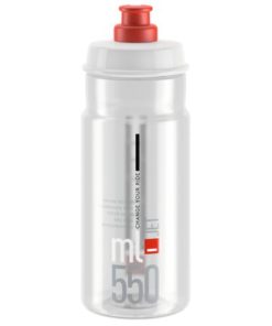 Elite Bidon Jet 550 ml transparent-rouge