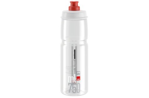 Elite Bidon Jet 750 ml transparent-rouge