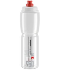Elite Bidon Jet 950 ml transparent-rouge