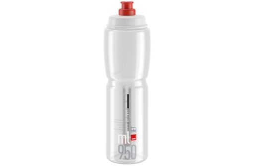 Elite Bidon Jet 950 ml transparent-rouge