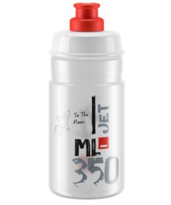 Elite Bidon Jet pour enfants 350 ml transparent-rouge Ø 66mm