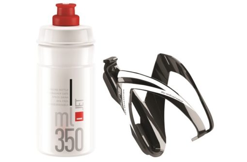 Elite Kit Ceo pour enfants bidon 350 ml transparent av. rouge, porte-bidon noir