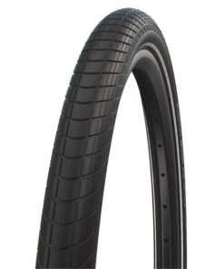 Schwalbe Pneu Big Apple 26x2.00 rigide avec bande réfléchissante black Schwalbe Pneu Big Apple 26x2.00 rigide avec bande réfléchissante black
