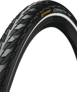 Continental Pneu Contact II 26x1.75 rigide avec bande réfléchissante black Continental Pneu Contact II 26x1.75 rigide avec bande réfléchissante black