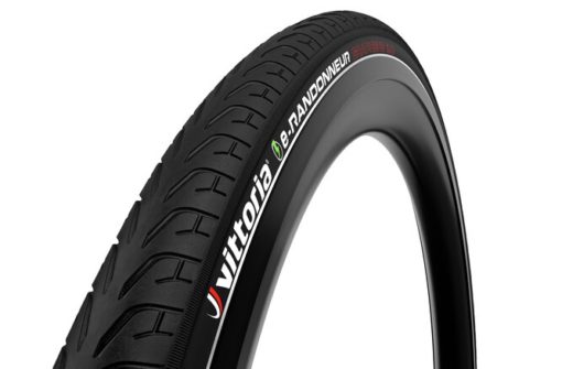 Vittoria Pneu e-Randonneur G2.0 700x35c rigide a/bande réfléchissante noir