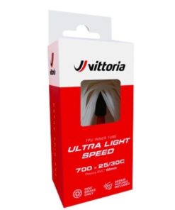 Vittoria Chambre à air Ultra Light Speed TPU 700c 25-30c valve presta 60 mm standard Vittoria Chambre à air Ultra Light Speed TPU 700c 25-30c valve presta 60 mm standard