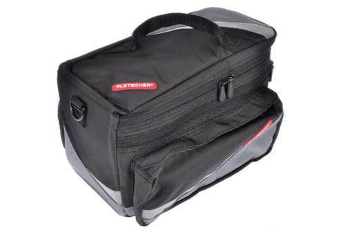 Pletscher Sacoche pour porte-bagage Zurigo avec adaptateur 3-points noir