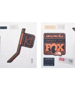 FOX Decal 18 32 F-S orange Logo matblack background