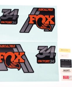 FOX 18 34 F-S orange Logo mat noir