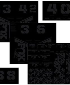 FOX Decal 21 Custom Fork & Shock stealth black FOX Decal 21 Custom Fork & Shock stealth black