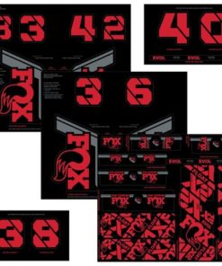 FOX Decal 21 Custom Fork & Shock red FOX Decal 21 Custom Fork & Shock red