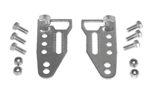 Pletscher  Plaques aubans réglable  par paire inox