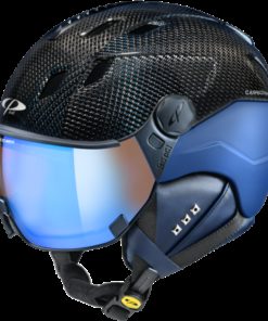 CP Ski CORAO+ Carbon Helmet blue carbon shiny/blue soft touch / Visor Nr.26 L CP Ski CORAO+ Carbon Helmet blue carbon shiny/blue soft touch / Visor Nr.26 L