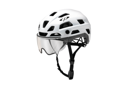CP Bike CYLITE Helmet visor clear white matt/black shiny L/XL