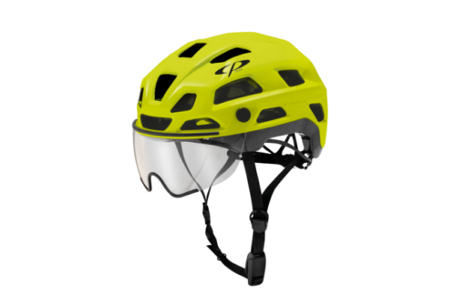 CP Bike CYLITE Helmet visor clear fluo yellow/black shiny L/XL