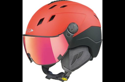 CP Ski CORAO+ Helmet red soft touch/black soft touch / Visor Nr.28 L
