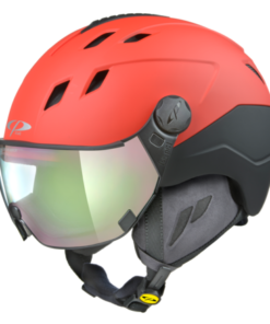 CP Ski CORAO+ Helmet red soft touch/black soft touch / Visor Nr.20 L CP Ski CORAO+ Helmet red soft touch/black soft touch / Visor Nr.20 L