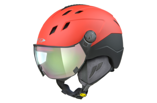 CP Ski CORAO+ Helmet red soft touch/black soft touch / Visor Nr.20 L