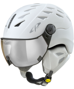 CP Ski CUMA Cashmere Helmet snowwhite soft touch / Visor Nr.23 M CP Ski CUMA Cashmere Helmet snowwhite soft touch / Visor Nr.23 M