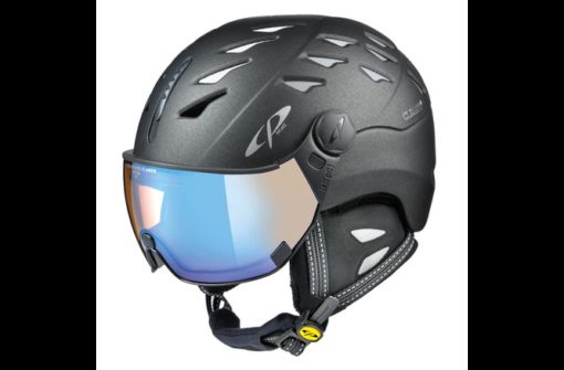 CP Ski CUMA Cashmere Helmet sparkling graphite soft touch / Visor Nr.26 M