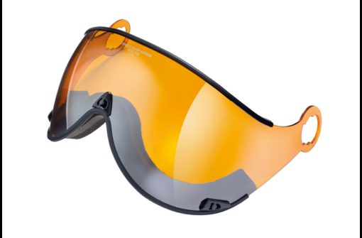 CP Visor single lens Nr.73 FIT 1.6 orange flash gold mirror - camulino