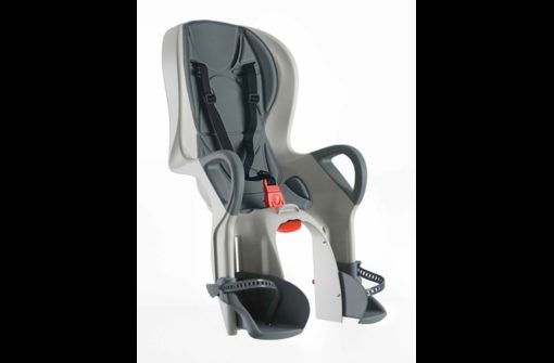Ok Baby Siège enfant 10+ argent avec rembourrage bleu fixation arrière